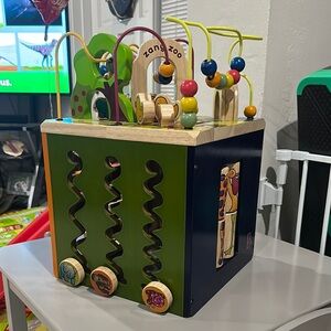 Zany Zoo - Wooden Activity Cube